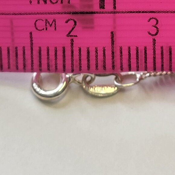 24 inch Sterling Silver Necklace, 925 Sterling Silver Italy 24 inch Silver Chain - Picture 9 of 15